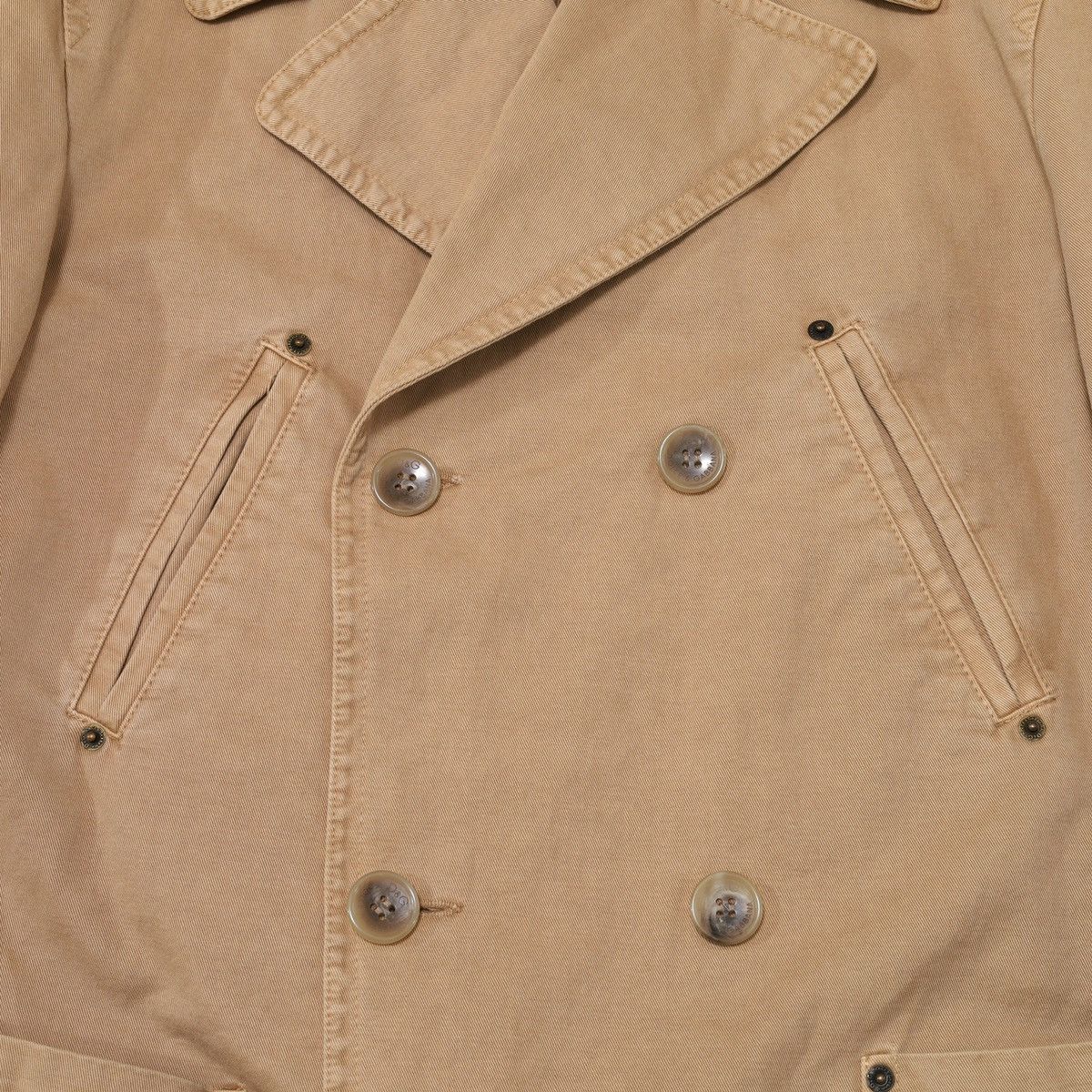 Dolce & Gabbana Dolce Gabbana Denim Double Breasted Coat Jacket Safari Size US XXL / EU 58 / 5 - 13 Thumbnail
