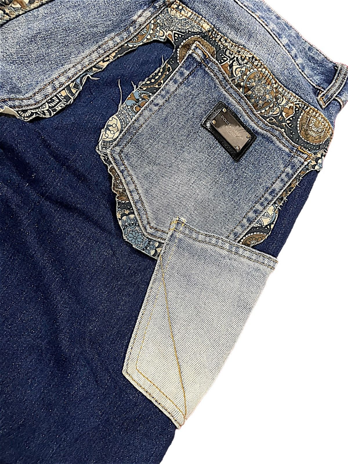 Dolce & Gabbana Designer Nice Design Japan Shasiko Boro Jeans Size US 32 / EU 48 - 4 Thumbnail