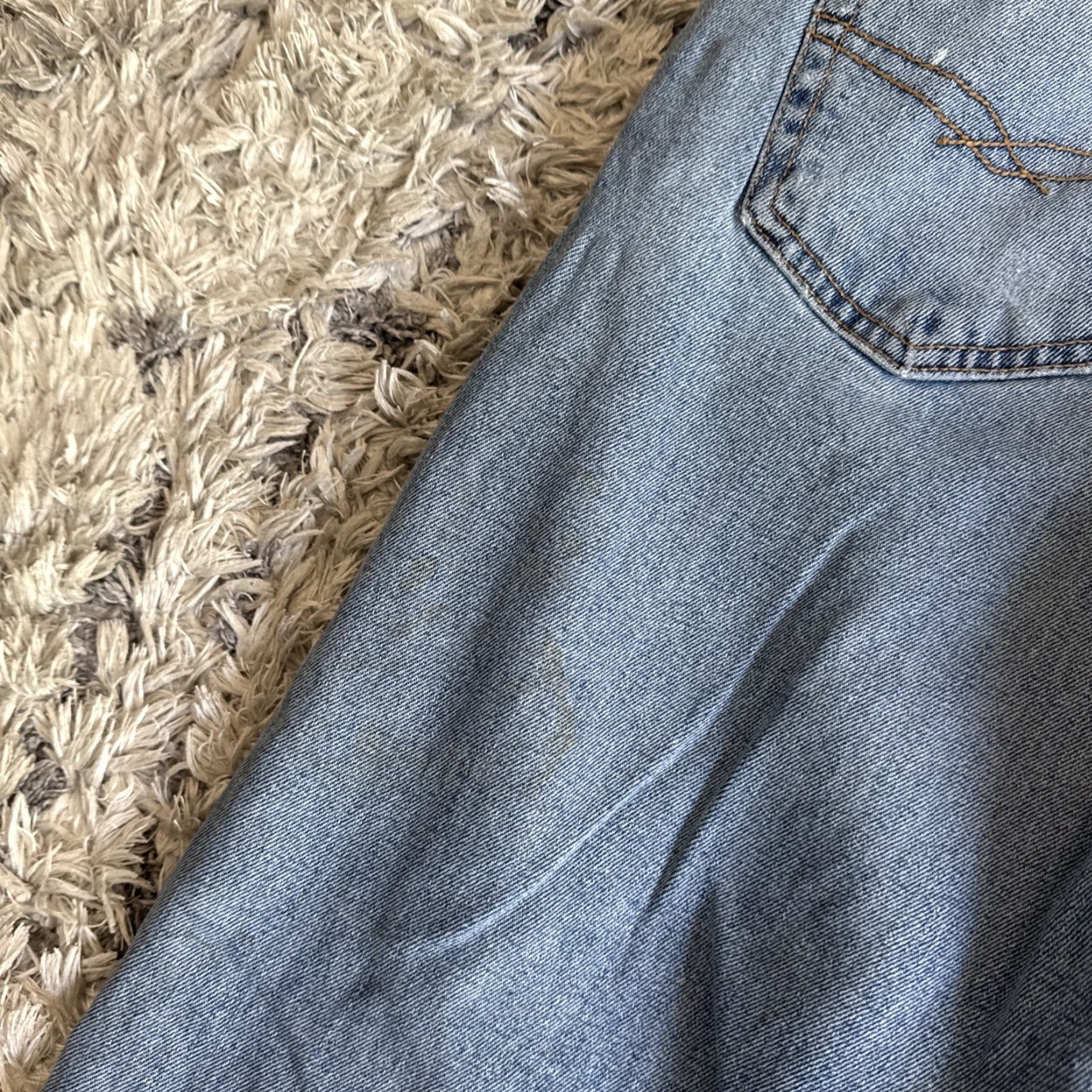 Levi's VINTAGE Levi's 00's Signature Straight Jeans DAMAGED Men 34x30 Blue Denim Straight Jeans Mens 34 30 Size US 34 / EU 50 - 7 Thumbnail