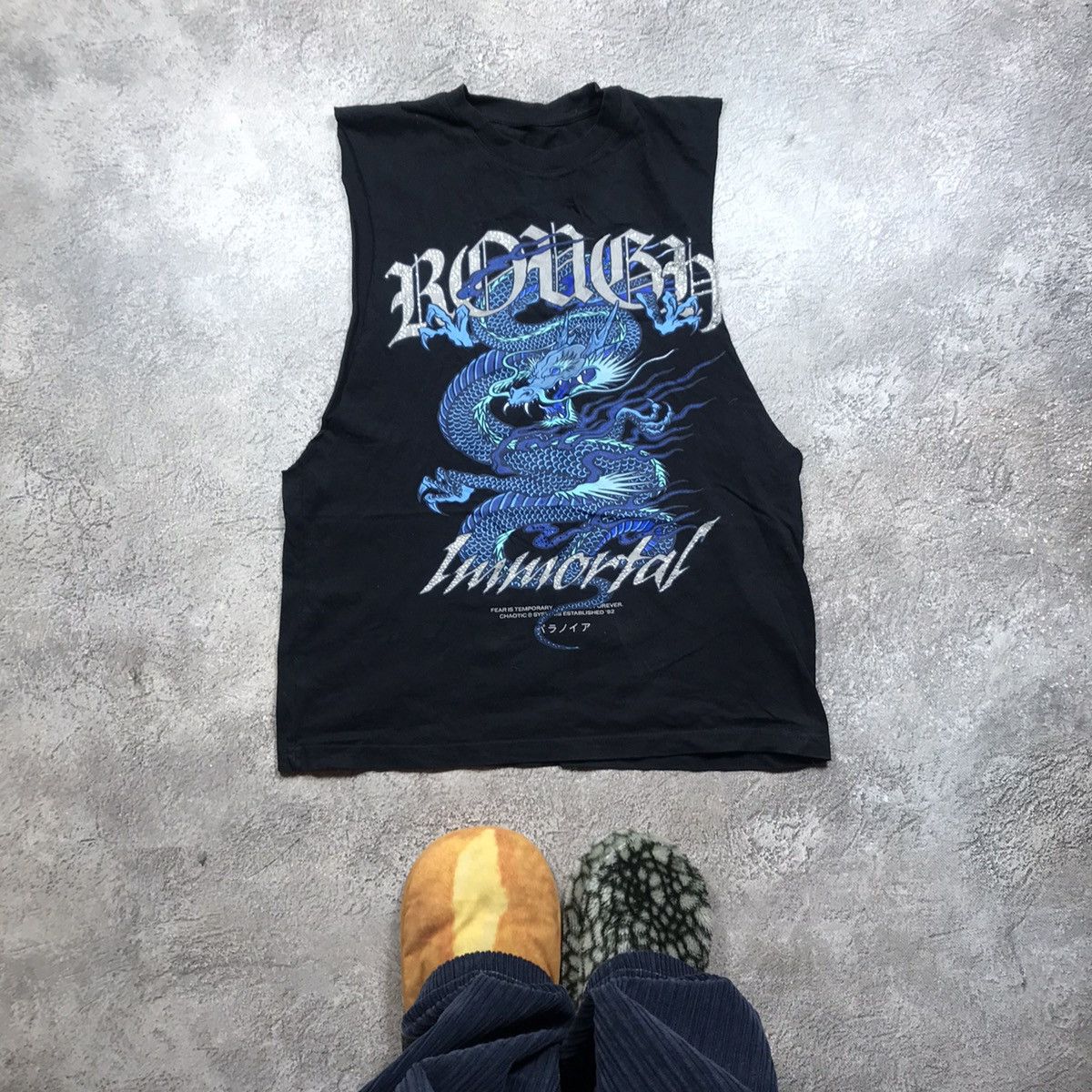 Vintage Vintage 90s Immortal Dragon Graphic Tank Top Y2K Streetwear Size US L / EU 52-54 / 3 - 1 Thumbnail