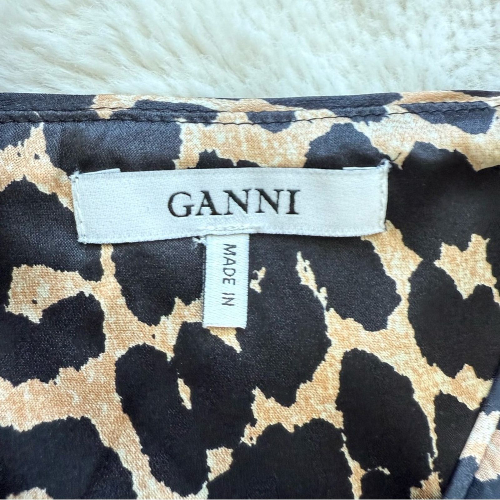 Ganni GANNI women midi dress size 38 EU or M Retail 360$ Size M / US 6-8 / IT 42-44 - 5 Thumbnail