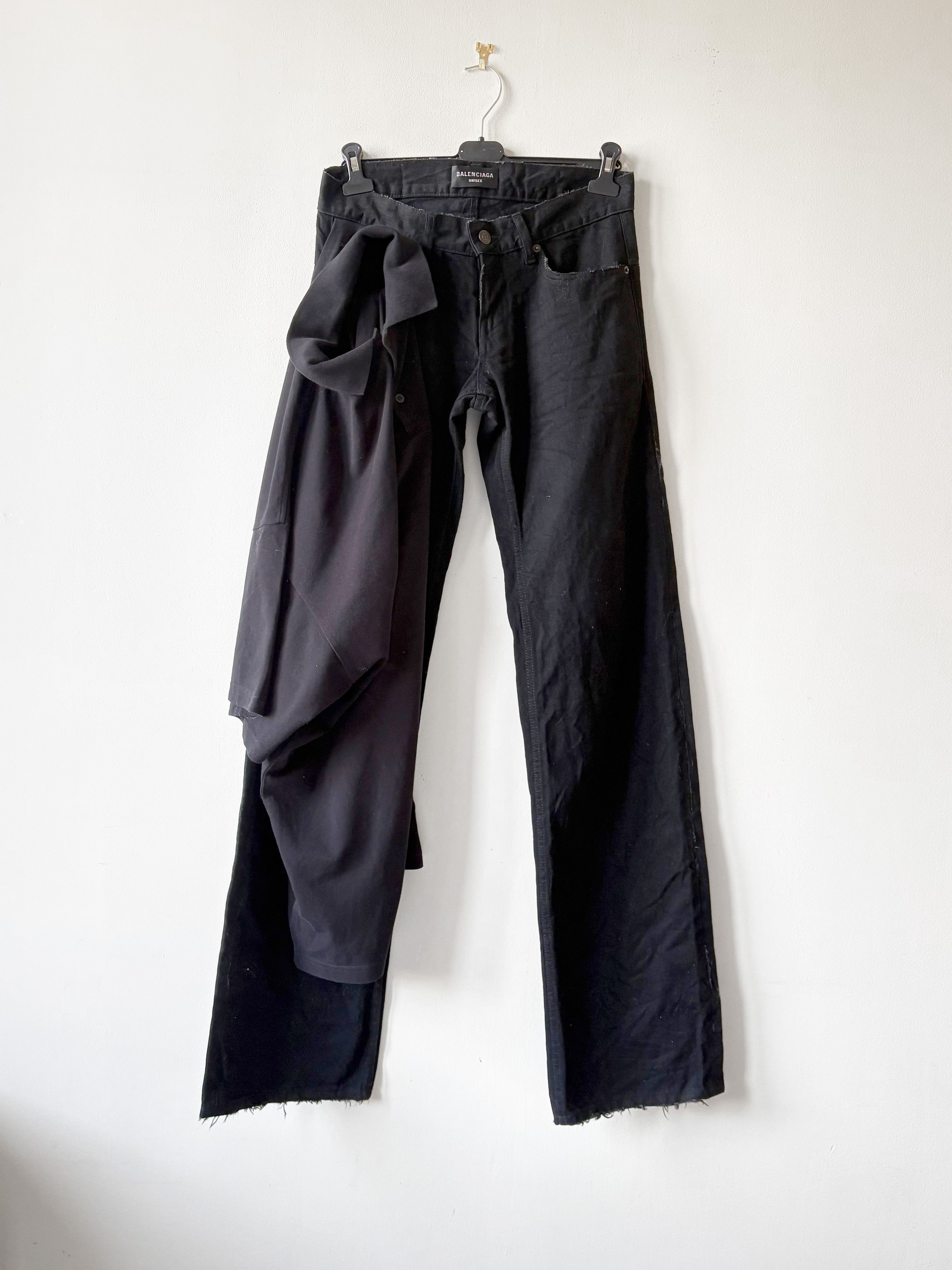 Balenciaga Balenciaga SS25 Layered Low Waisted jeans with attached polo Size US 28 / EU 44 - 1 Thumbnail