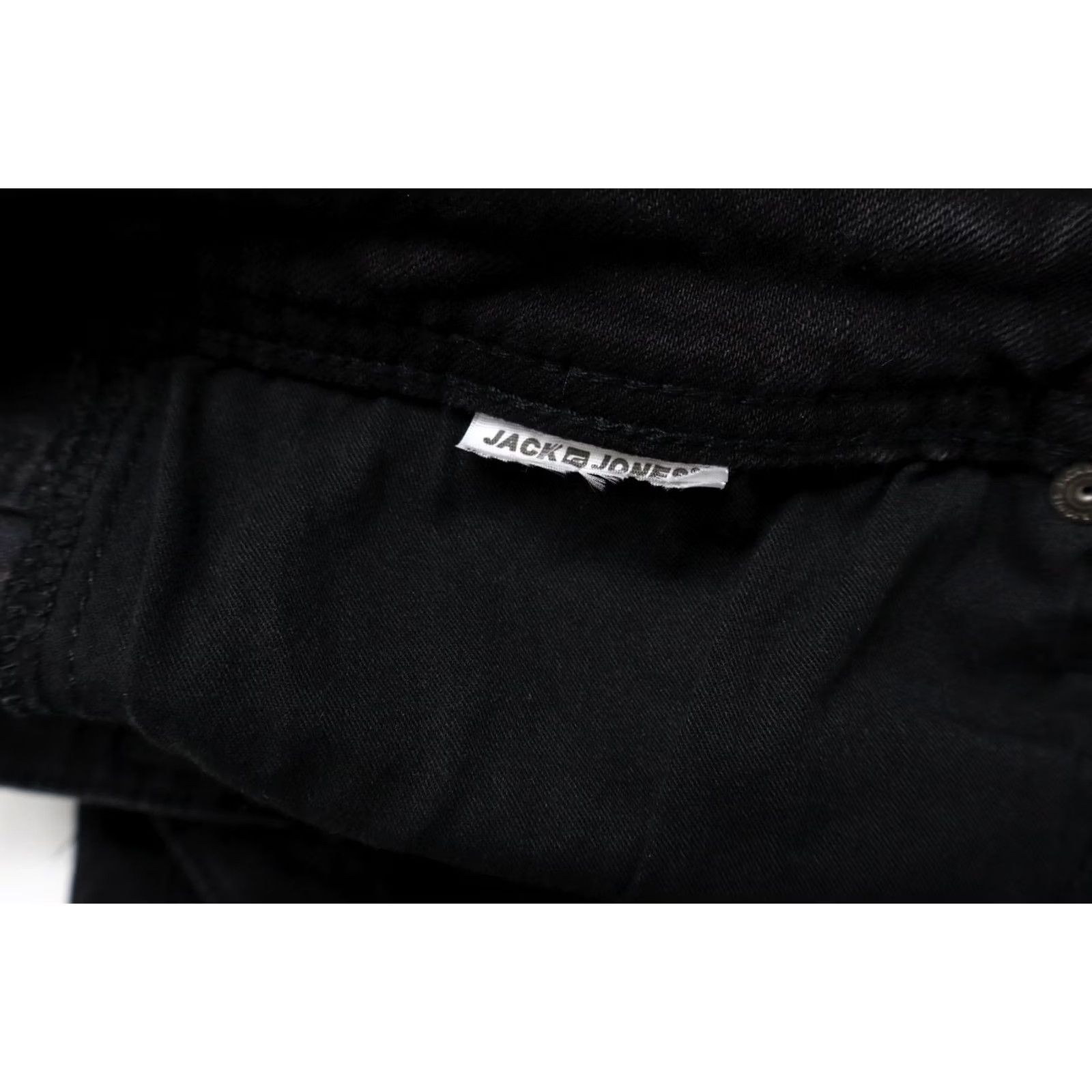 Jack & Jones JACK & JONES Slim Fit Glenn Jeans Men's W33/L32 Black Faded Distressed Whiskers Jeans Size US 33 - 6 Thumbnail