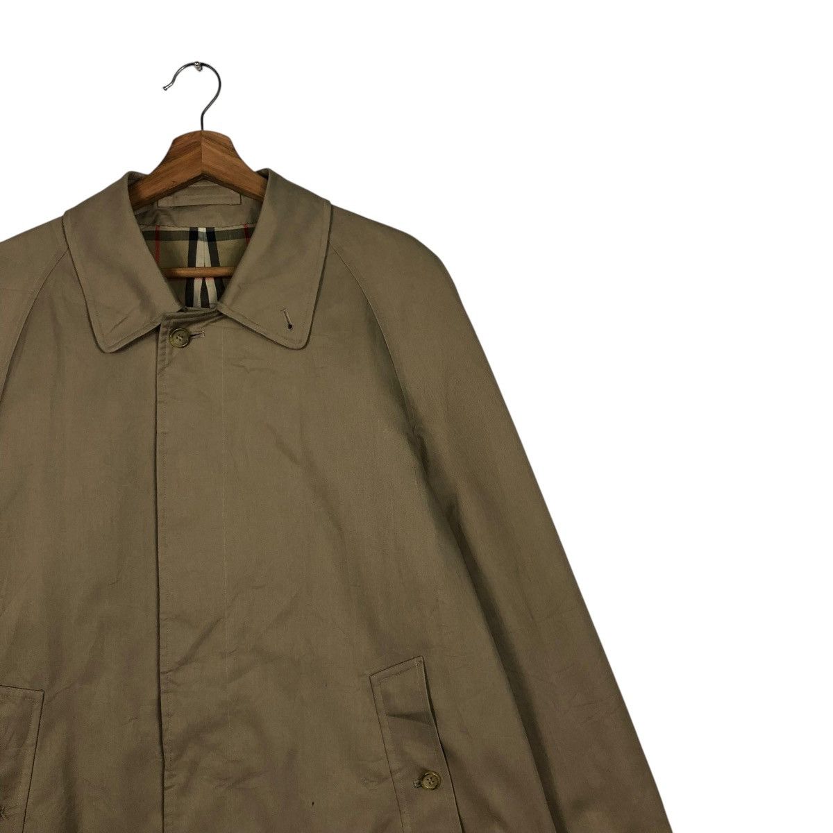 Burberry 🔥VINTAGE BURBERRYS LONDON LONG JACKET NOVA CHECK BLANKET Size US M / EU 48-50 / 2 - 8 Thumbnail