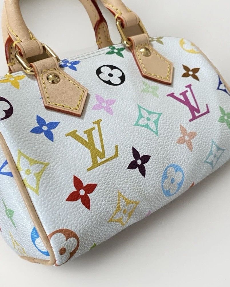 Louis Vuitton × Takashi Murakami Louis Vuitton Murakami White Nano Speedy 2025 NWT M13391 Size ONE SIZE - 5 Thumbnail