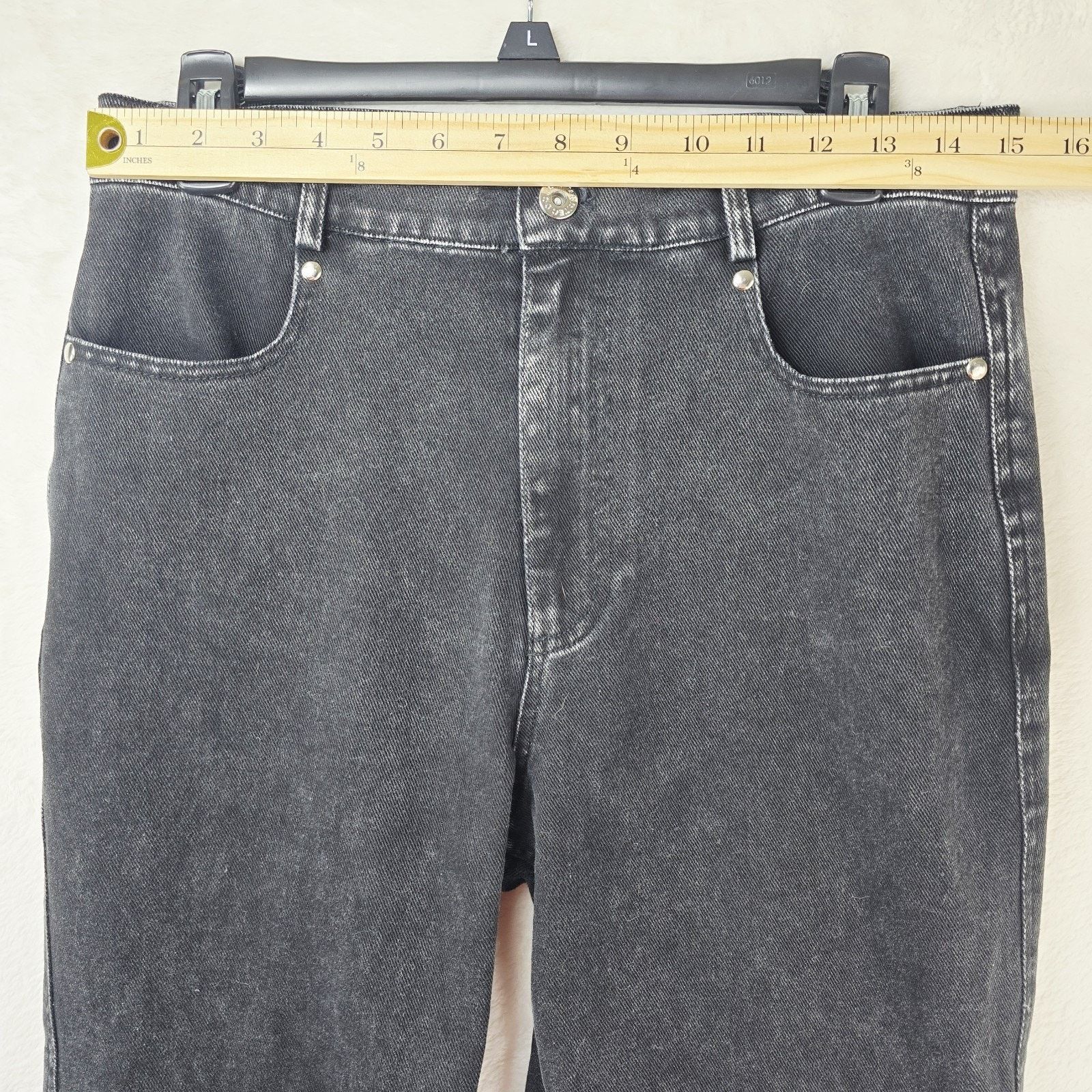 Other MODITEC Jeans 30x29 Black Buckle Strap Legs Goth Rave Emo Size US 30 / EU 46 - 13 Thumbnail