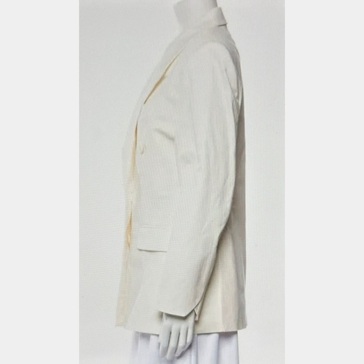 Zadig & Voltaire Zadig & Voltaire Vina Coton Blazer - Cream- size 40 (4) Size S / US 4 / IT 40 - 5 Thumbnail