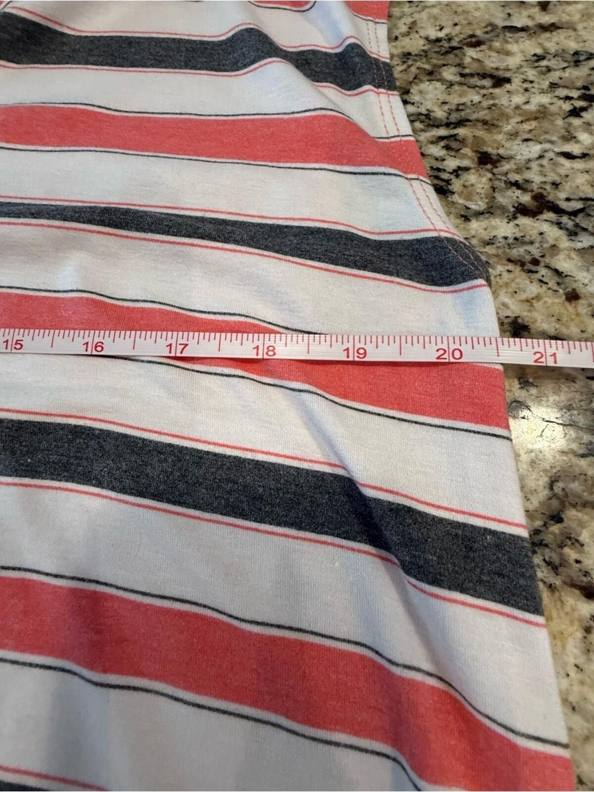 Other Ces Femme top pink gray stripes cap sleeves mixed media SM Size S / US 4 / IT 40 - 7 Thumbnail