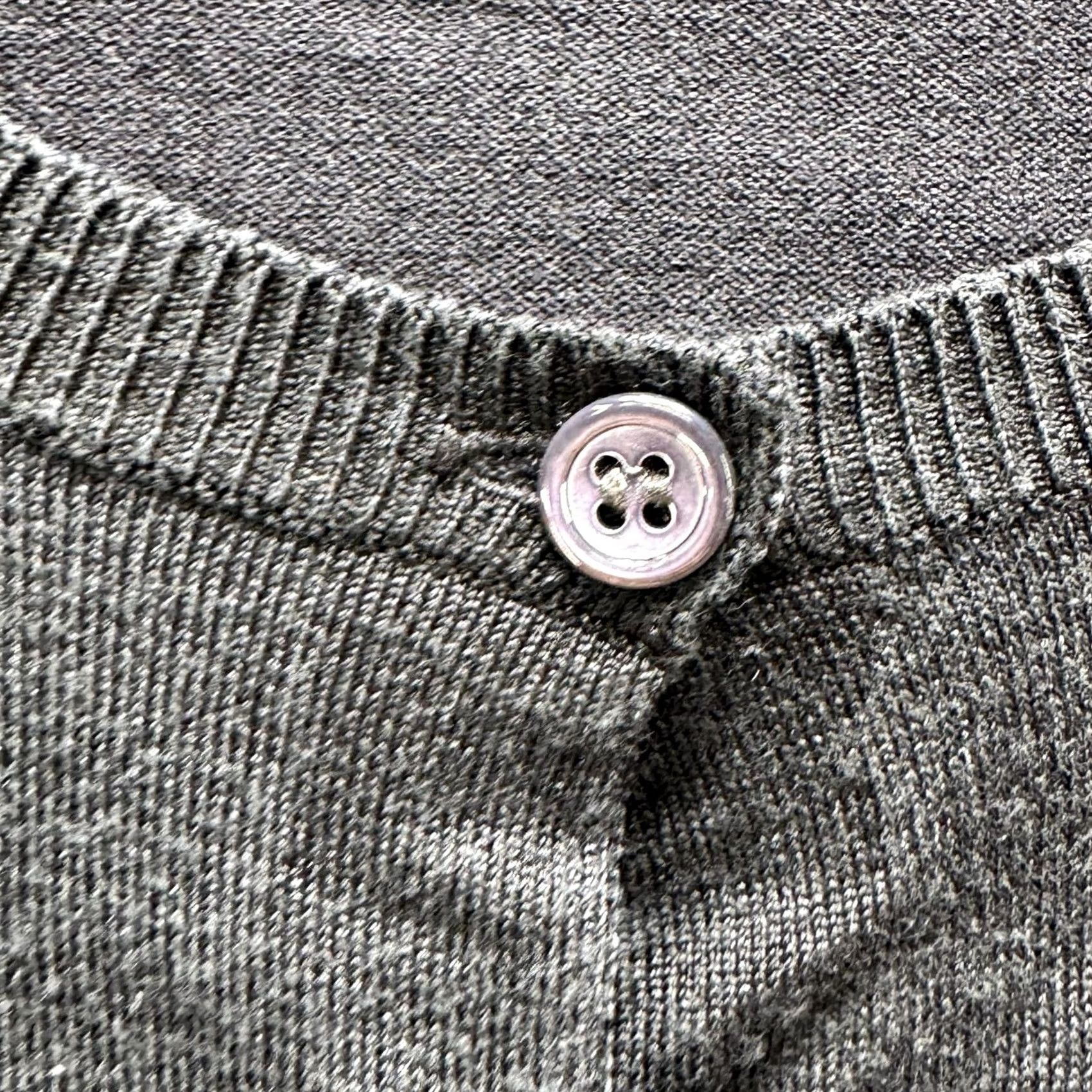 Jil Sander Jil Sander Navy Cardigan Womens M Black Beige Geometric Silk Blend Crew Neck Long Sleeve Button Front Knit Sweater Knitwear Lightweight Regular Size M / US 6-8 / IT 42-44 - 7 Thumbnail