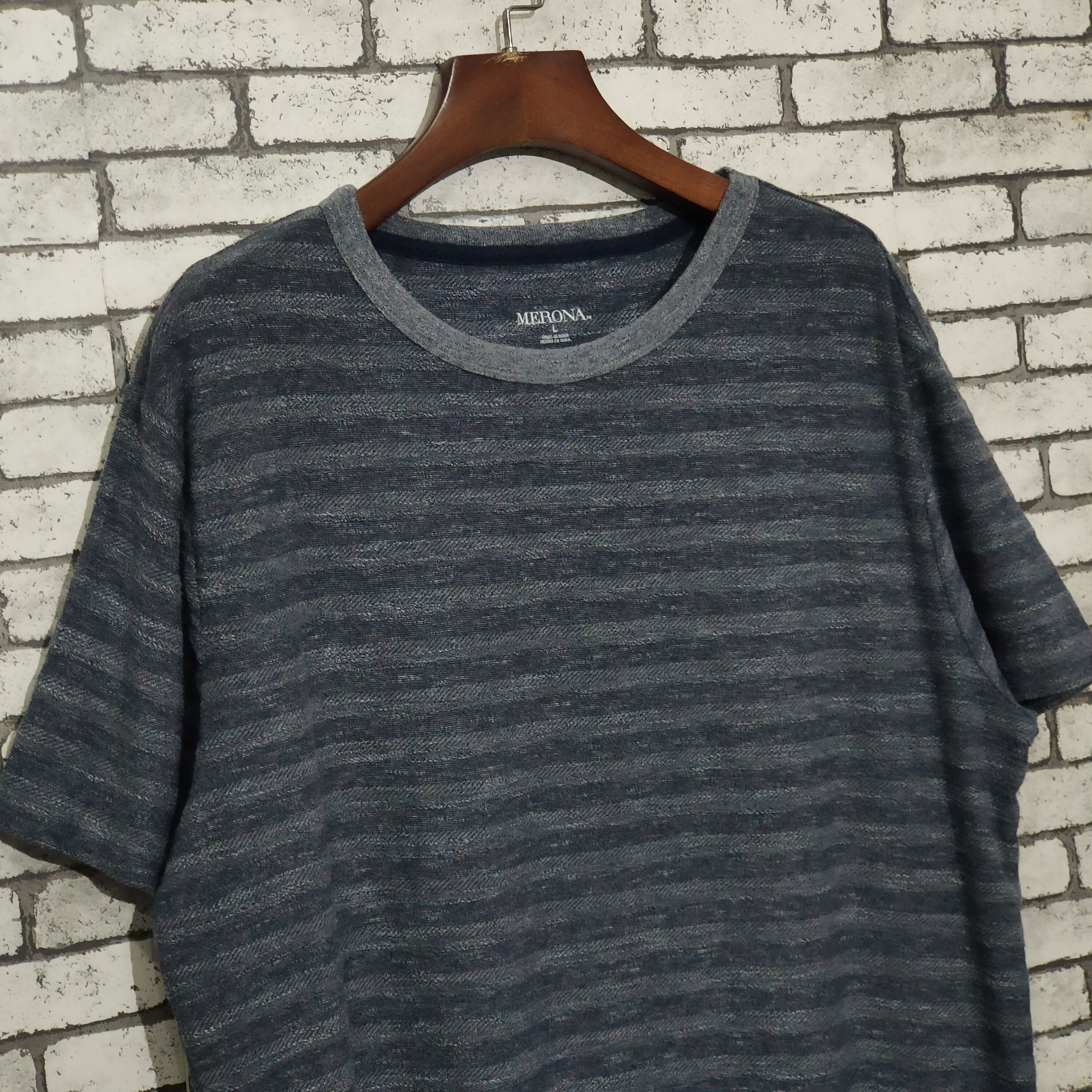 Merona 🔥Merona Stripes L Short Sleeve T-Shirts Size US L / EU 52-54 / 3 - 3 Thumbnail