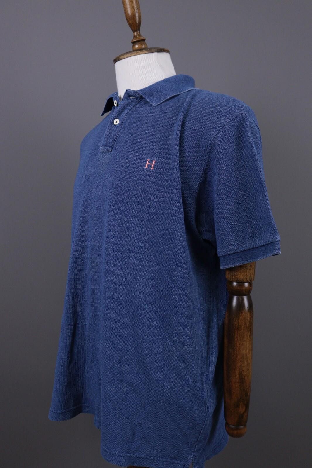 Designer Hackett London Classic Fit Blue Polo Shirt Size XL Size US XL / EU 56 / 4 - 6 Thumbnail