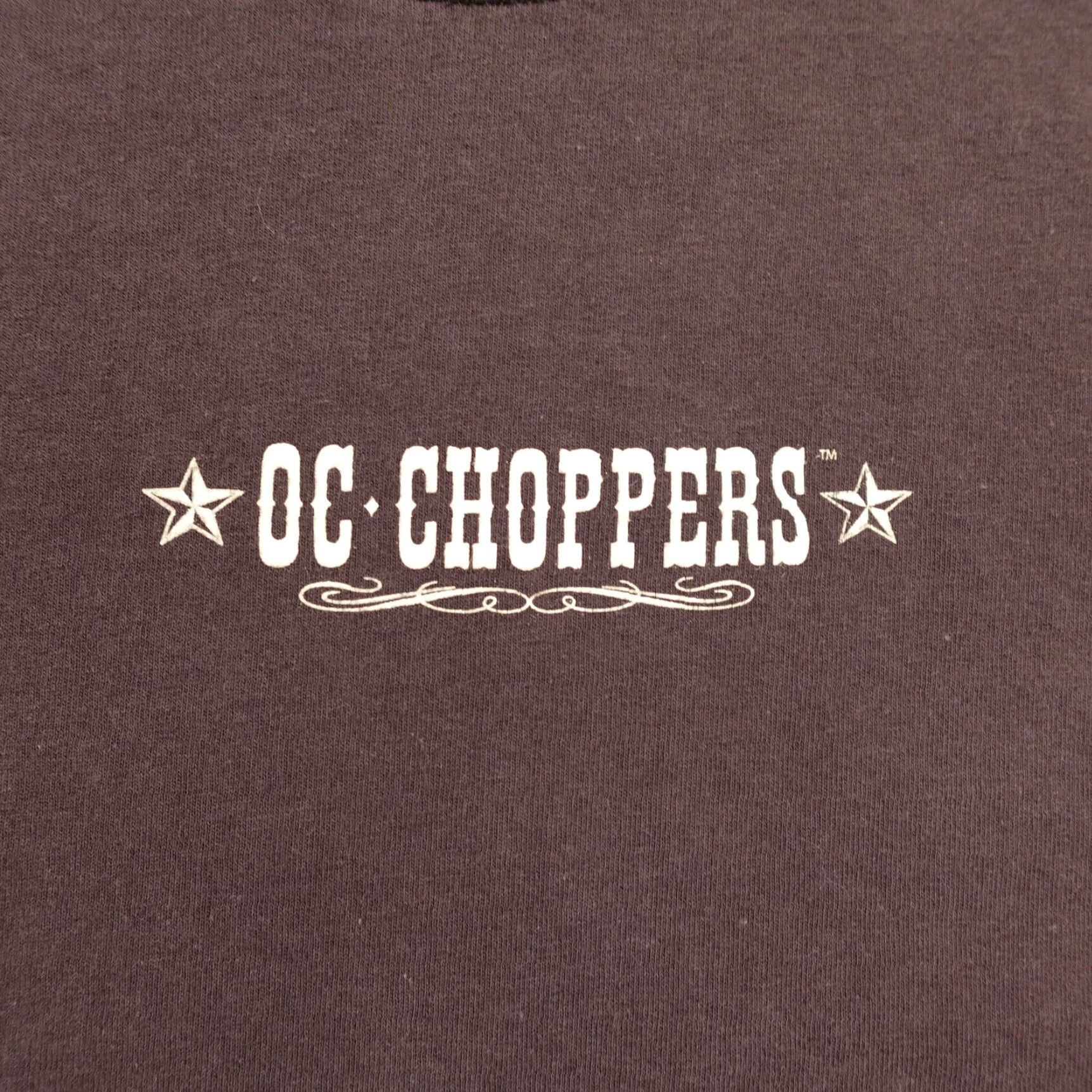Vintage VINTAGE OC CHOPPERS Shirt Mens 2XL Brown Motorcycle Biker Rock Tavern New York Size US XXL / EU 58 / 5 - 3 Thumbnail