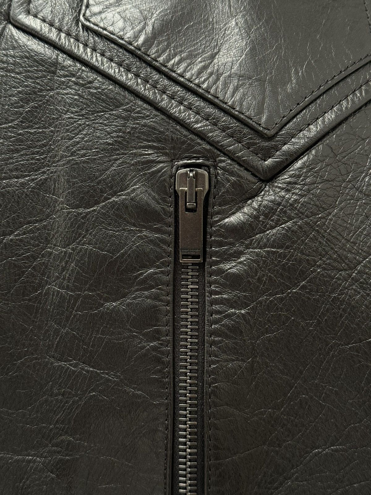 Saint Laurent Paris Saint Laurent Calf Skin Leather Jacket 46 Size US S / EU 44-46 / 1 - 4 Thumbnail