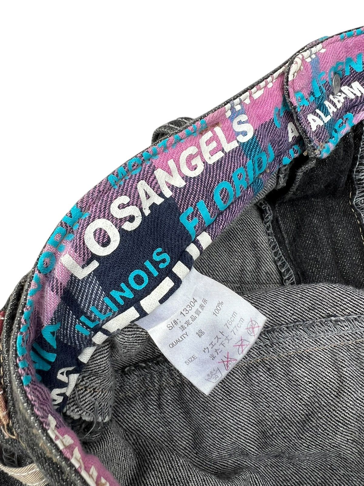 Vintage Double Waist Antfui Multiple Colour Denim Jeans Size US 29 - 18 Thumbnail