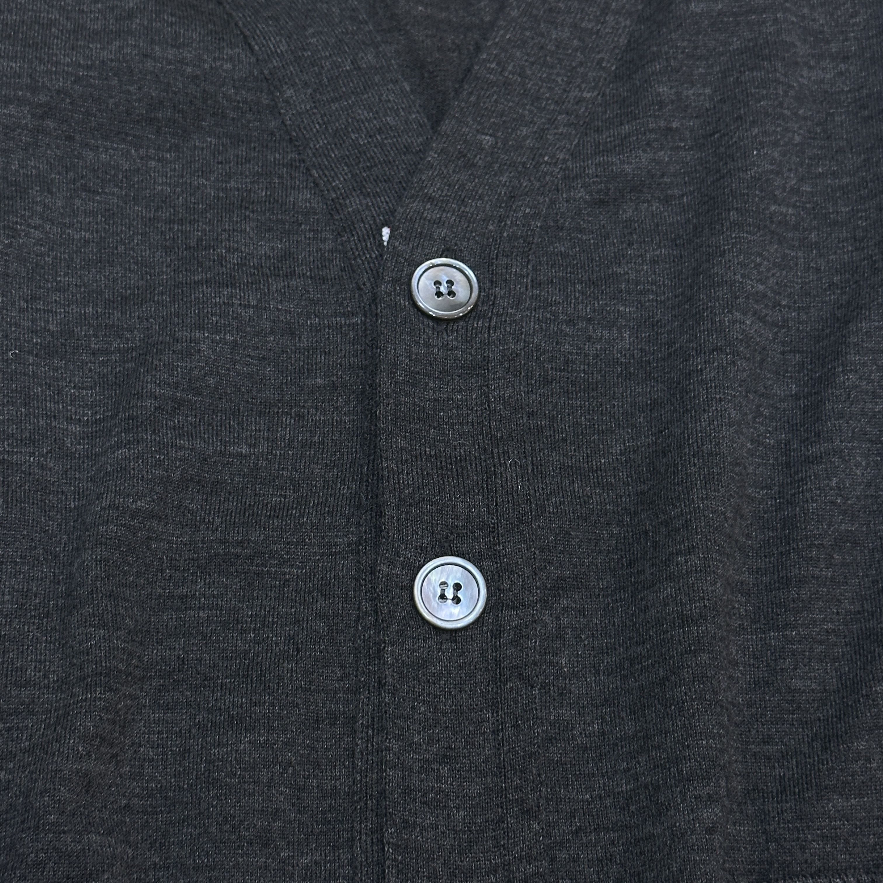 Thom Browne CLASSIC V-NECK CARDIGAN IN FINE MERINO WOOL Size US M / EU 48-50 / 2 - 7 Thumbnail