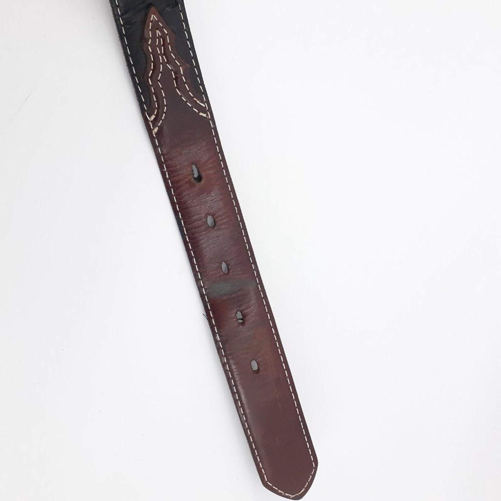 Nocona Nocona Western Southwestern Rodeo Longhorn Bull Horn Concho Size 28 - 8 Thumbnail