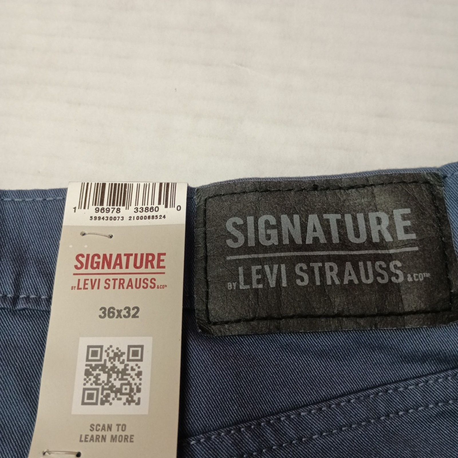 Levi's Signature By Levi Strauss Chino Pants Men's Size 36x32 Blue Size US 36 / EU 52 - 2 Thumbnail