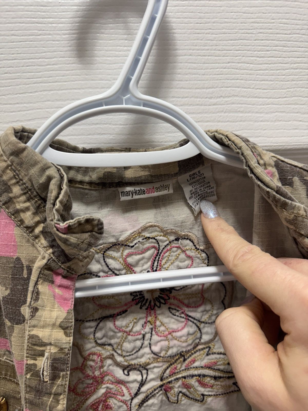 Vintage Mary-kate and Ashley Vintage Camo Vest Pink Flower Y2K Size S / US 4 / IT 40 - 3 Thumbnail
