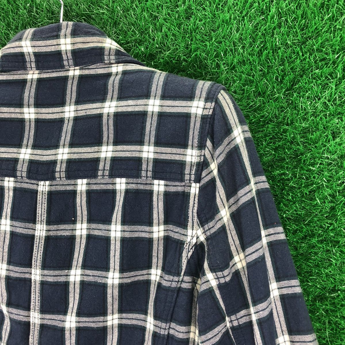 Japanese Brand Vintage Double Breasted Checkered Jacket by Harappa Size S / US 4 / IT 40 - 5 Thumbnail