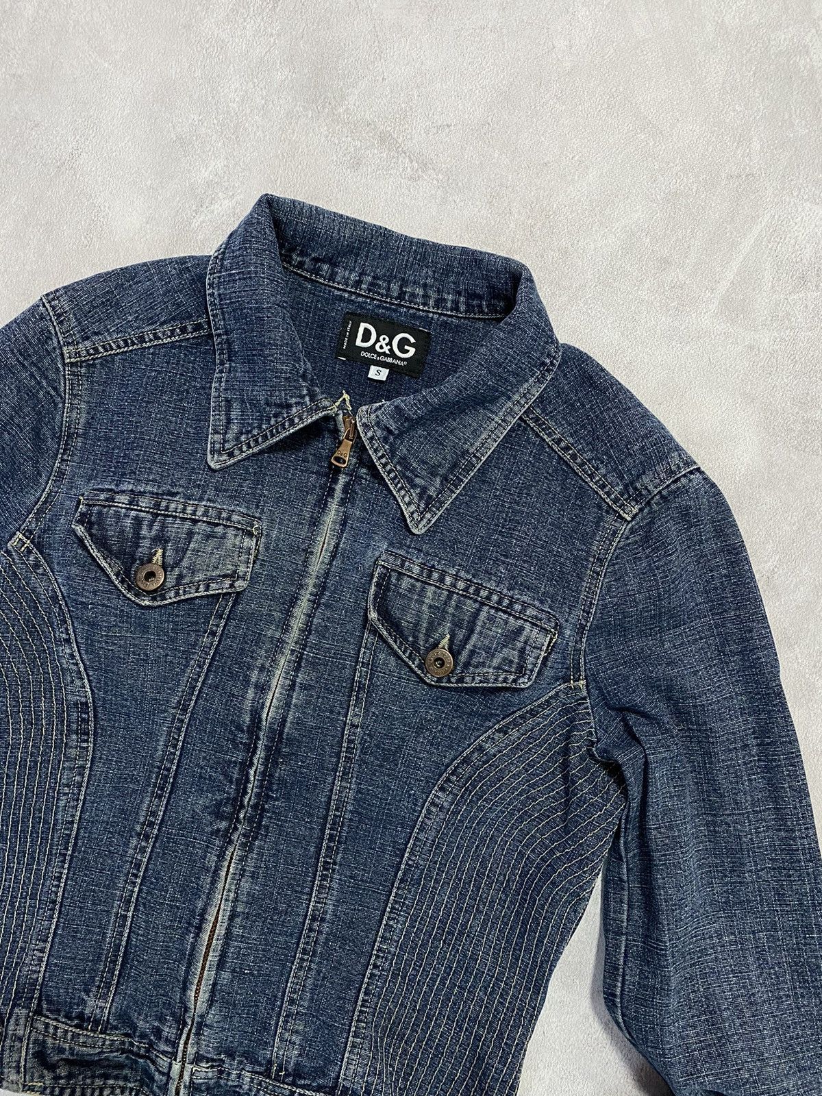 Dolce & Gabbana 🤩 Vintage 2000s Denim Jeans Trucker Jacket Dolce Gabbana D&G Size S / US 4 / IT 40 - 3 Thumbnail