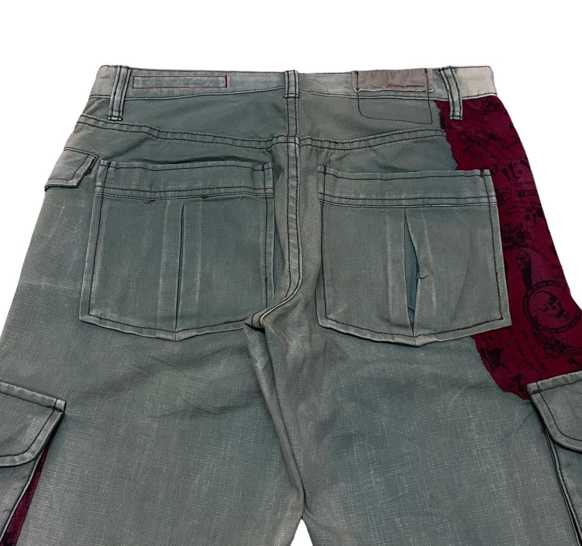 14th Addiction Rare Vintage Tough Jeansmith Tactical Patchwork Pants 2000s Size US 32 / EU 48 - 4 Thumbnail