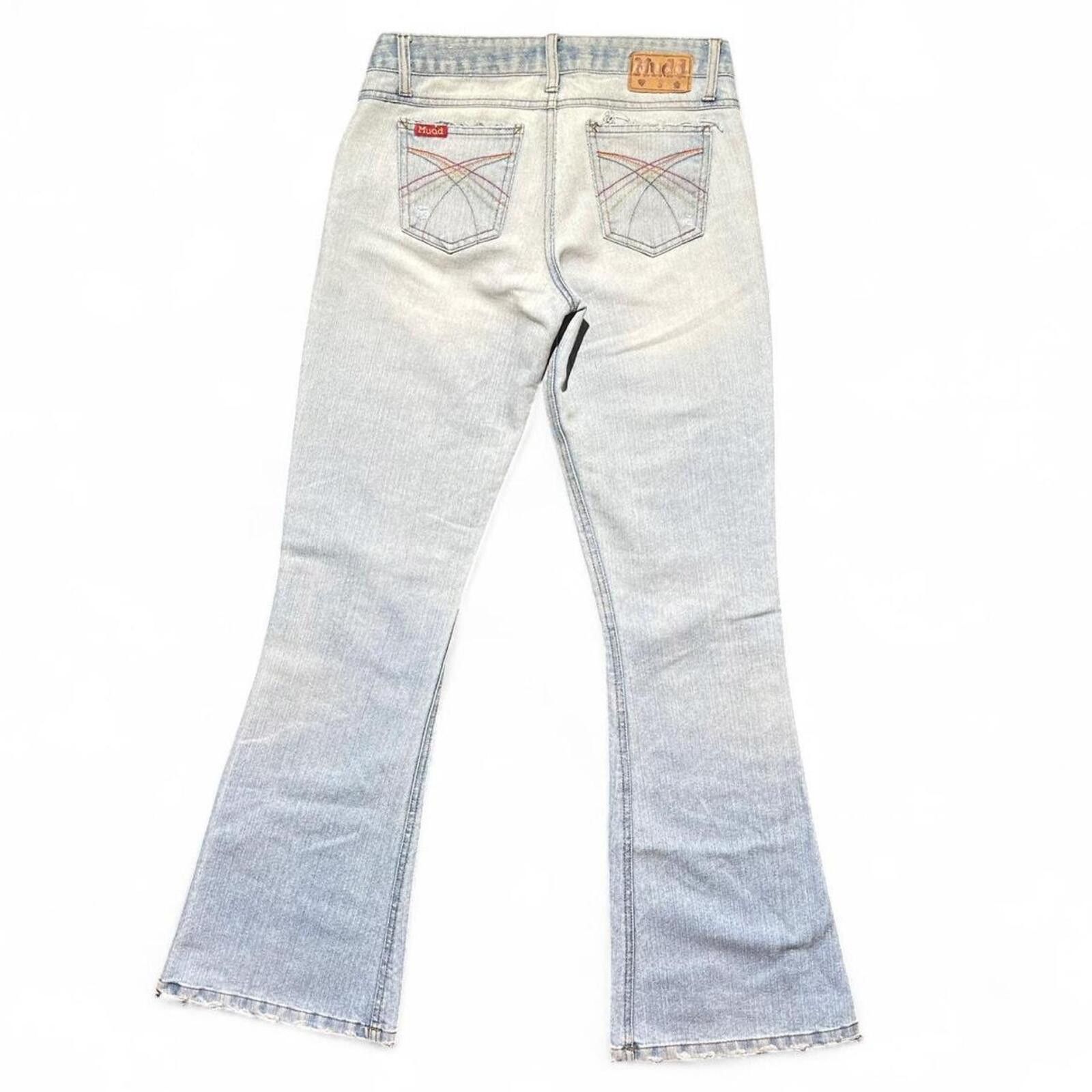 Other Vintage Mudd Jeans Rainbow Flare Jeans Size 28" / US 6 / IT 42 - 1 Thumbnail