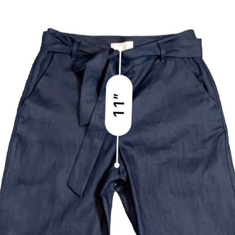 Hobbs London HOBBS LONDON Jacqui Wide Leg Linen Trousers Size 4 NWT Size 27" / US 4 / IT 40 - 11 Thumbnail