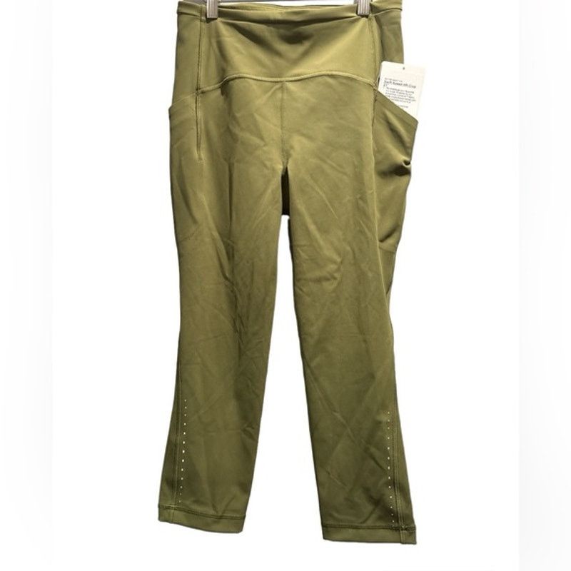 Lululemon LULULEMON Green Swift Speed High-Rise Crop 21" Leggings Size 28" / US 6 / IT 42 - 4 Thumbnail