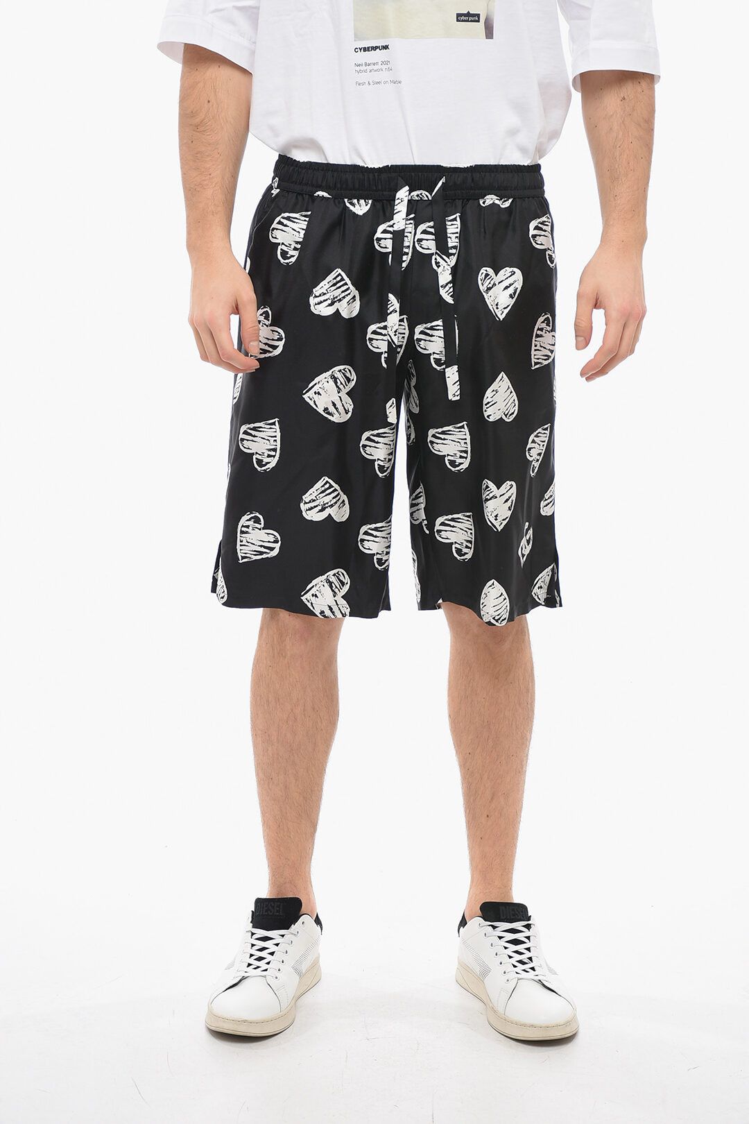 image of Dolce Gabbana Og1Mm0424 Silk Short In Black, Men's (Size 32)