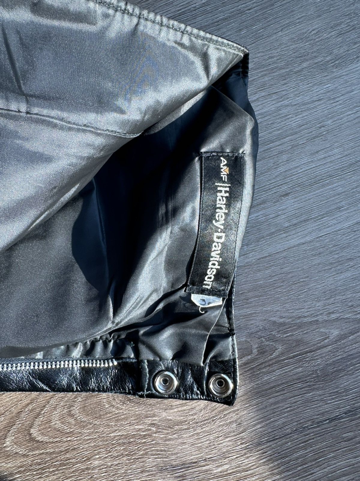 Harley Davidson *EXTREMELY RARE* 1970s Harley Davidson Leather Biker Pants Size US 30 / EU 46 - 4 Thumbnail