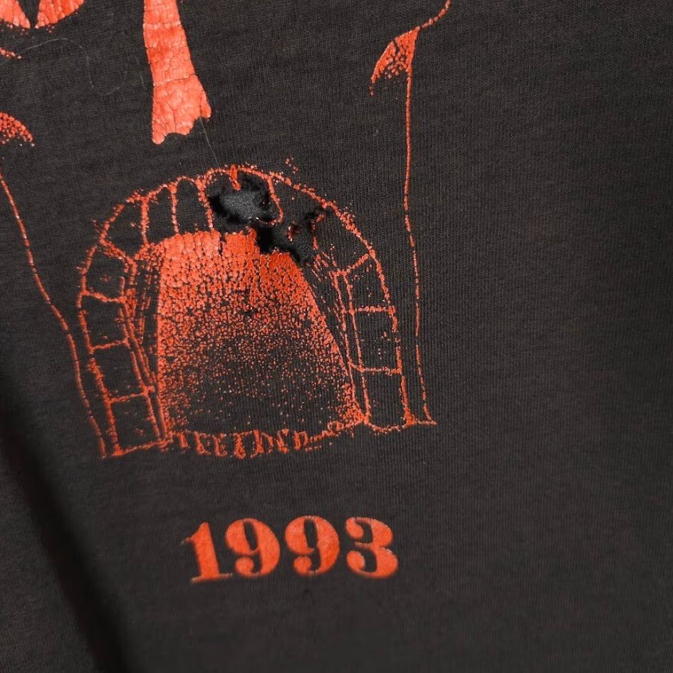 Fruit Of The Loom VINTAGE Tunnel Of Terror T Shirt Mens Size Large Black 90s 1993 Minnesota USA Size US L / EU 52-54 / 3 - 4 Thumbnail