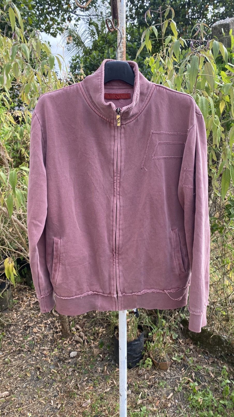 FCUK FCUK stonewashed distressed sweater with dragon embroidery Size US L / EU 52-54 / 3 - 1 Thumbnail