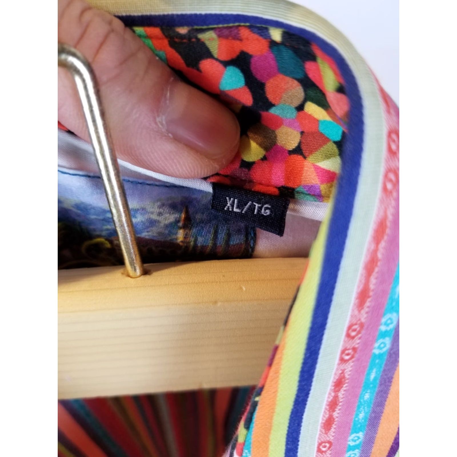 Robert Graham Robert Graham Striped Long Sleeve Shirt XL Multicolor Dress Shirt Men Slim Pattern Colorful 90s Size US L / EU 52-54 / 3 - 6 Thumbnail