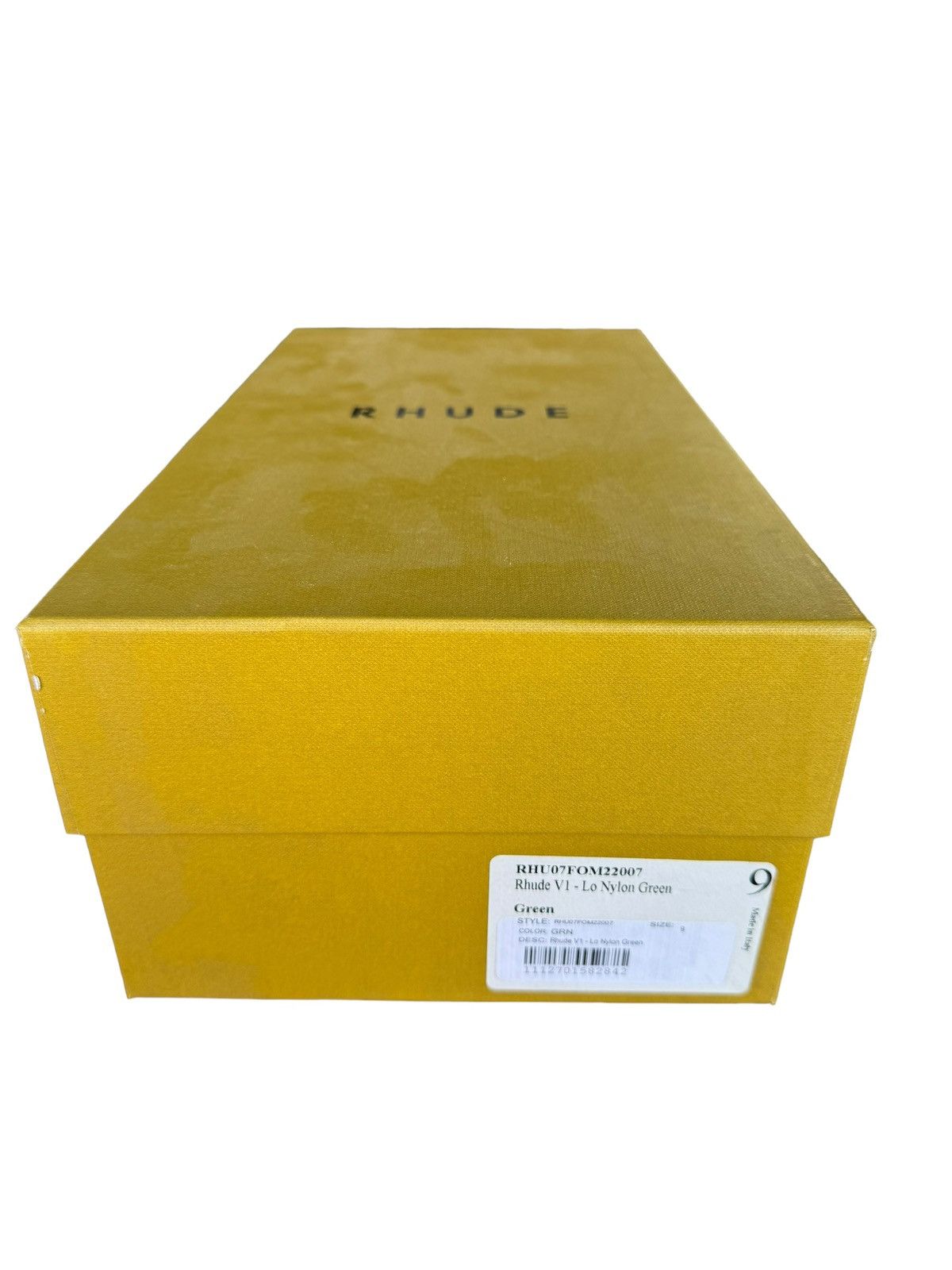 Rhude Unreleased Green V1 Nylon Lo Sneaker Size US 9 / EU 42 - 3 Thumbnail