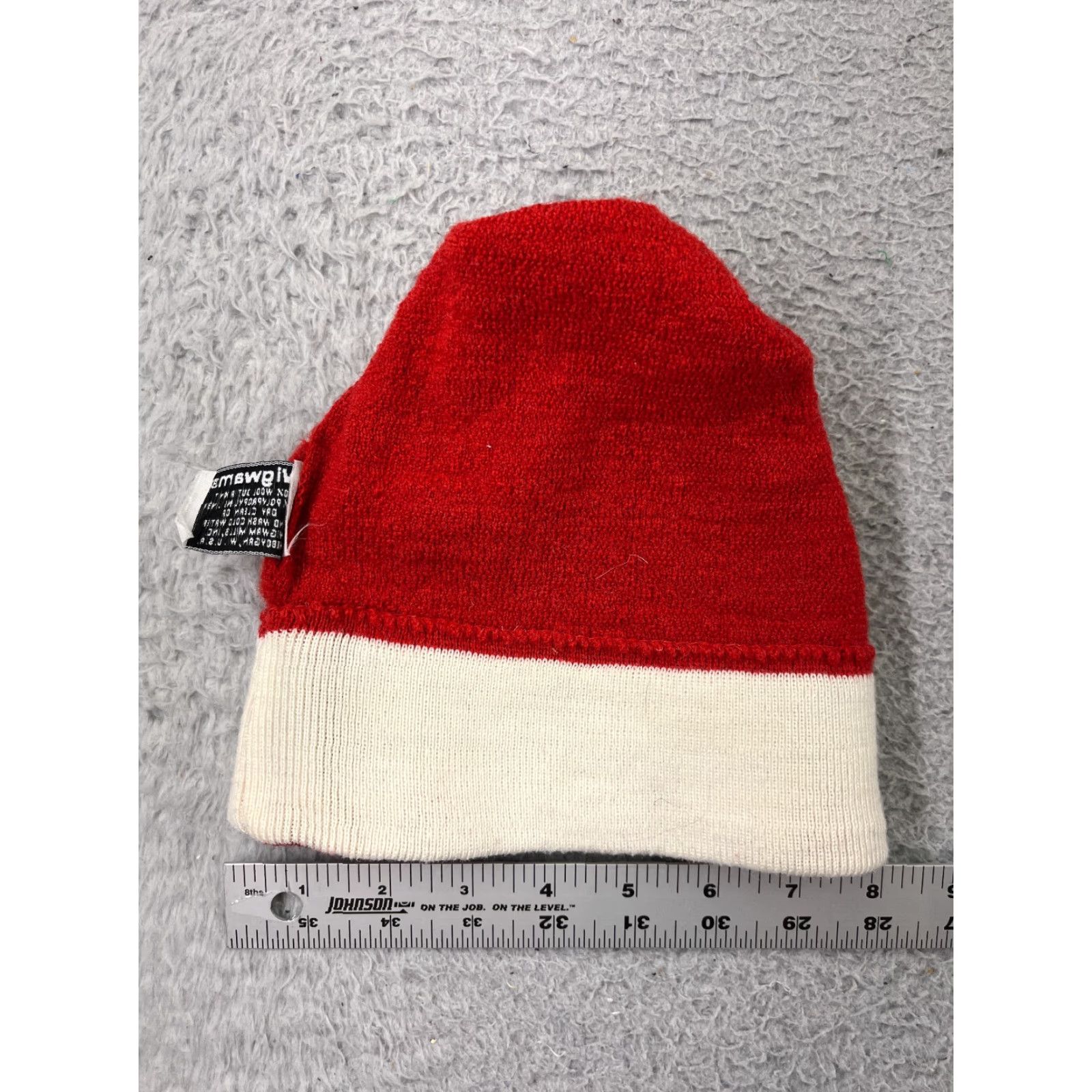 Vintage Wigwam Beanie Hats Adult One Size Red Knit Wool Made USA Lined Insulated Winter Size ONE SIZE - 4 Thumbnail