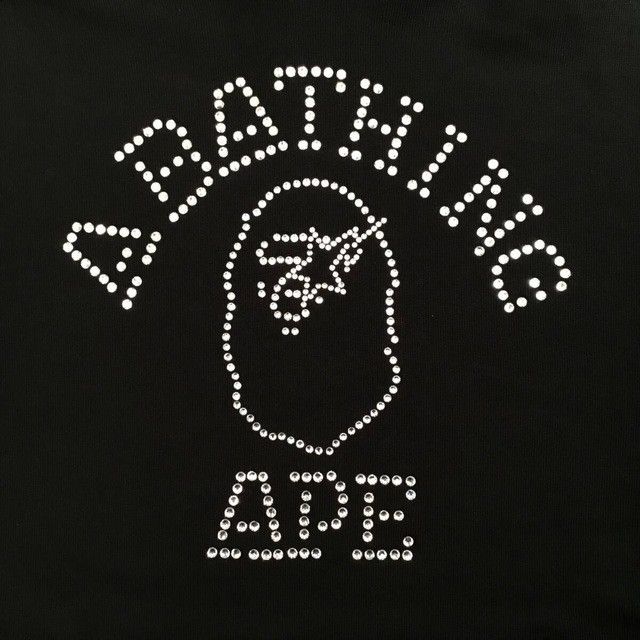 Bape BAPE Rhinestone neon college logo pullover hoodie APE Size US M / EU 48-50 / 2 - 3 Thumbnail