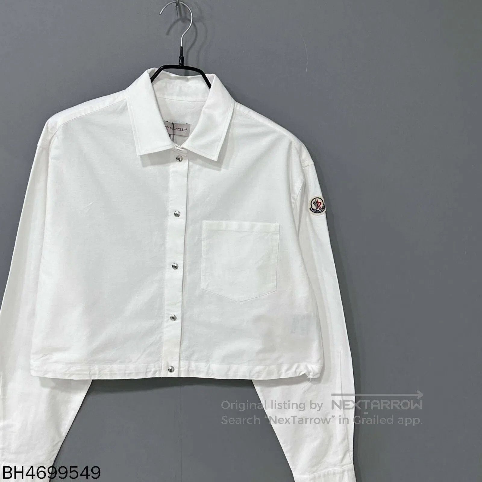 Moncler new white logo jacket by Moncler. Size US M / EU 48-50 / 2 - 3 Thumbnail