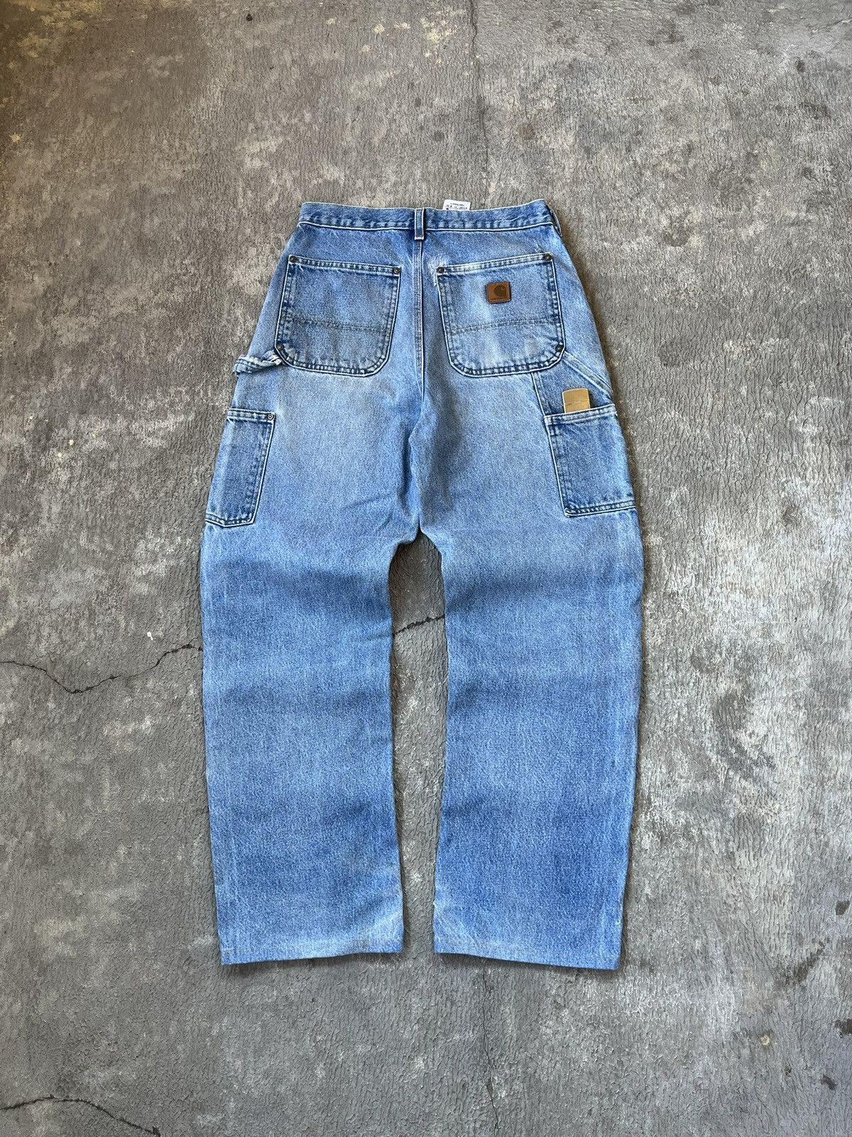 Carhartt Carhartt Double Knee Pants Denim B01 Dnm | 30 Dungaree Fit Size US 30 / EU 46 - 4 Thumbnail