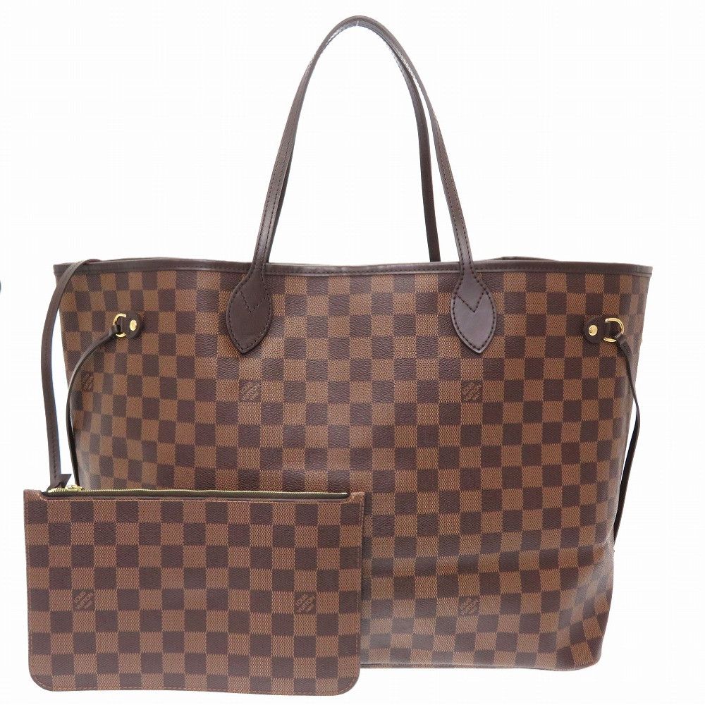Louis Vuitton Damier Neverfull GM Tote Bag LV Brown