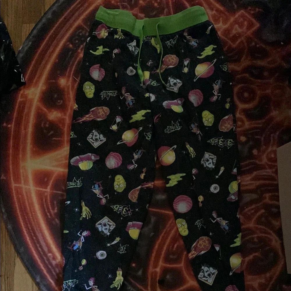 Designer Rick and Morty Cartoon Pajama Pants Size ONE SIZE - 1 Thumbnail