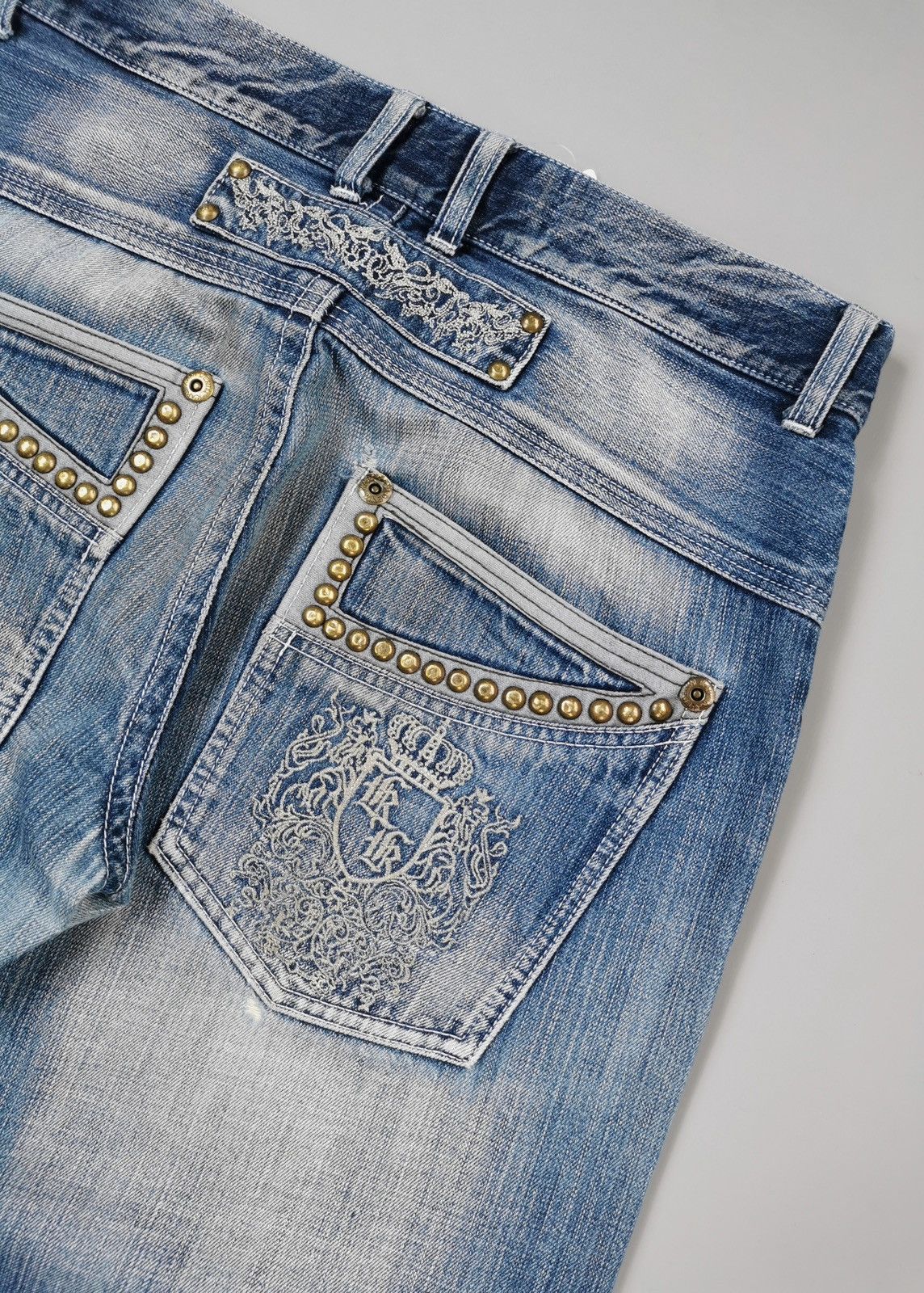 Vintage Vintage Karl Kani Embellish Denim Jeans Size US 34 / EU 50 - 3 Thumbnail