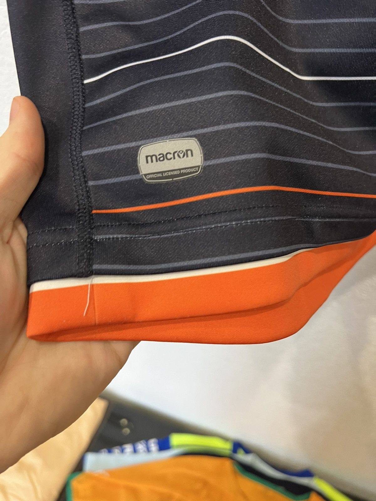Macron Macron Edinburgh Home Rugby Jersey Shirt Blue Size US L / EU 52-54 / 3 - 5 Thumbnail
