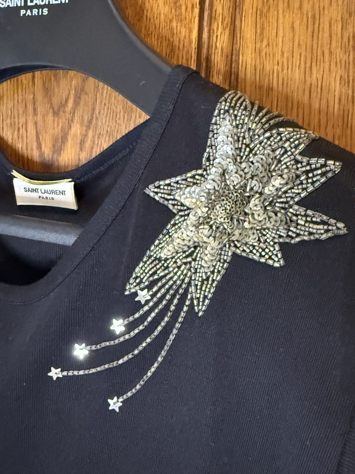 Saint Laurent Paris SS15 Saint Laurent Hedi Slimane starburst silk tank shirt M Size US M / EU 48-50 / 2 - 15 Thumbnail