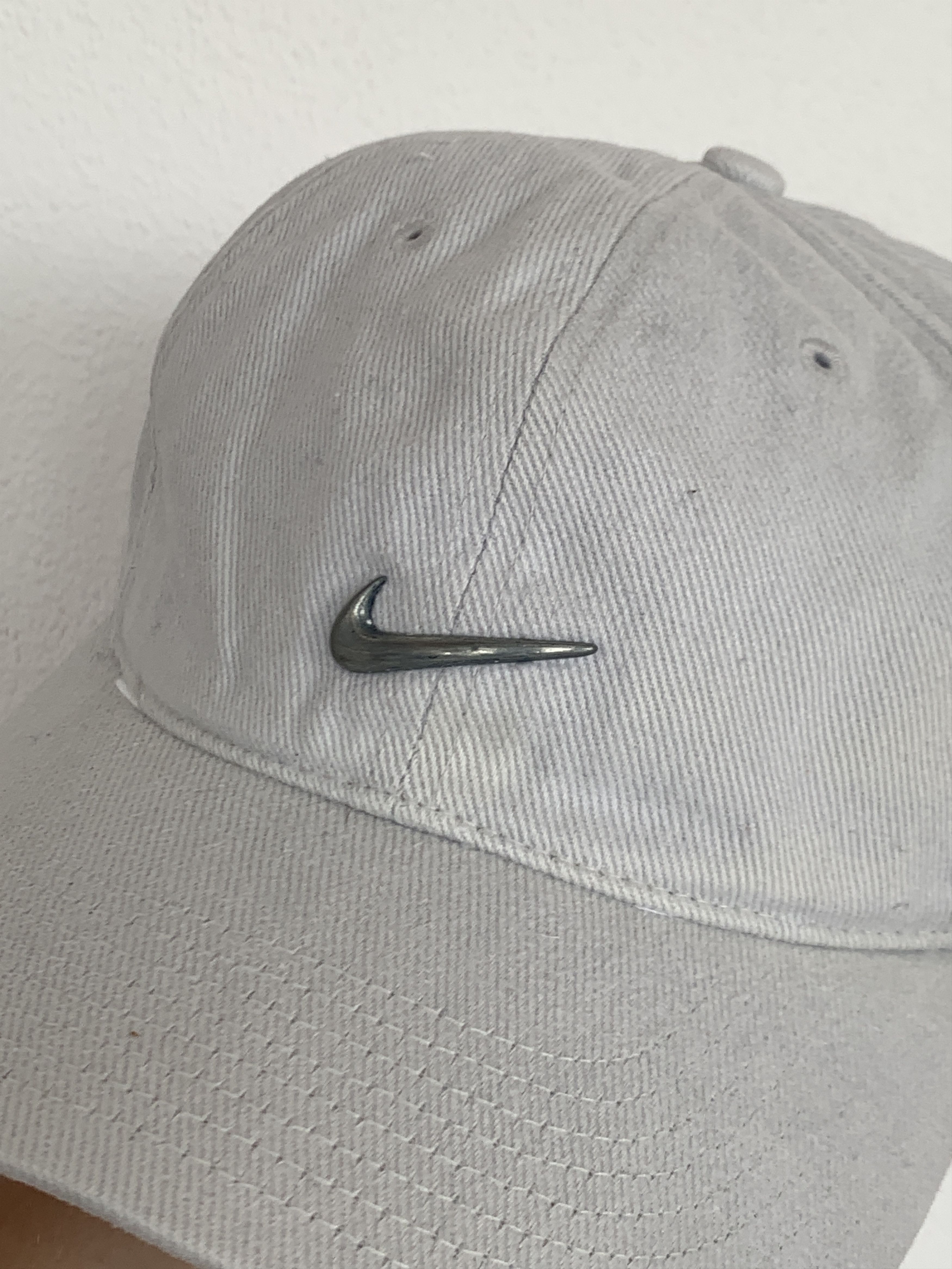 Nike Vintage Nike 90s Metal Small Swoosh Baseball Cap Hat OS Size ONE SIZE - 3 Thumbnail