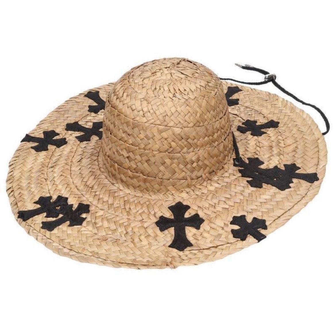 Chrome Hearts Chrome Hearts Straw Hat with CH Cross Patch Size ONE SIZE - 2 Thumbnail