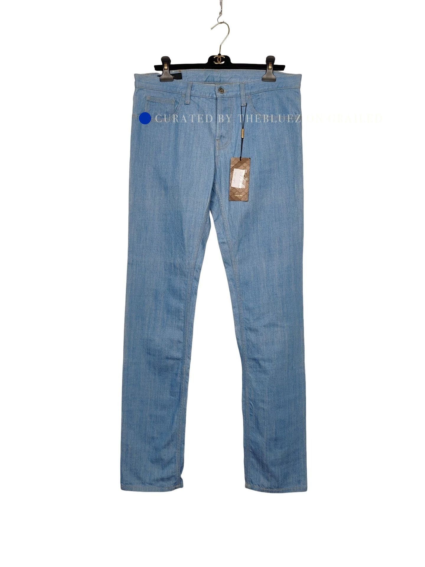 Gucci Blue Denim Pants Size 32 Size US 32 / EU 48 - 1 Thumbnail