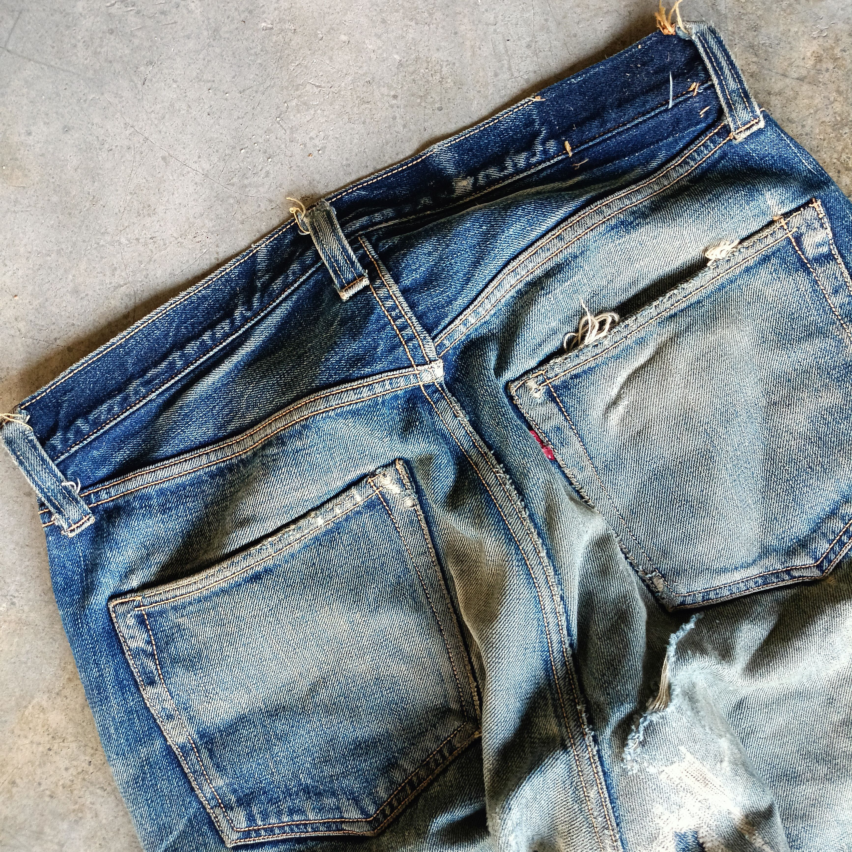 Japanese Brand Distressed Denim Sugar Cane Size US 32 / EU 48 - 16 Thumbnail
