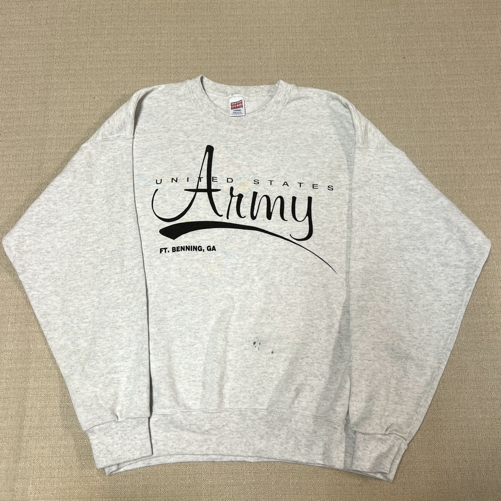 Vintage VINTAGE US Army Sweatshirt Mens L Pullover 90s Graphic Print Gray Crewneck Fleece size L Mens Size US L / EU 52-54 / 3 - 2 Thumbnail