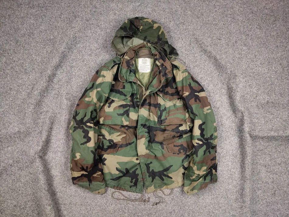 image of Archival Clothing x Military Vintage 80's Us Army Cold Weather Field M65 Alpha Coat Jacket in Camo 