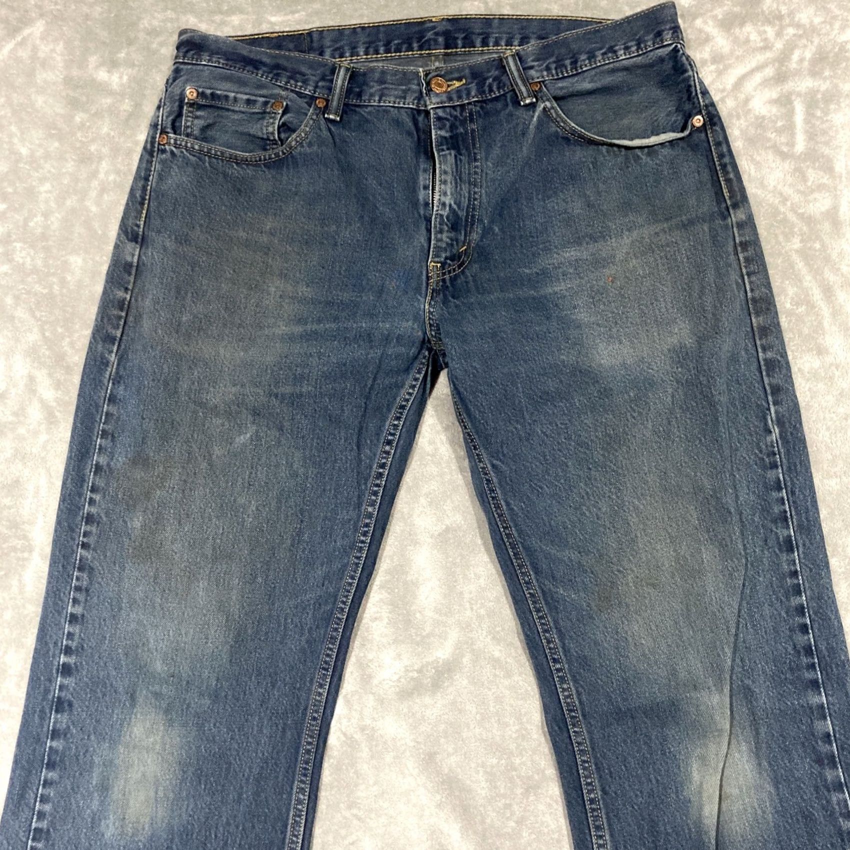 Levi's Levi's 559 Jeans Mens 36x33 Relaxed Fit Straight Leg Medium Wash Blue Denim Jeans Size US 36 / EU 52 - 2 Thumbnail